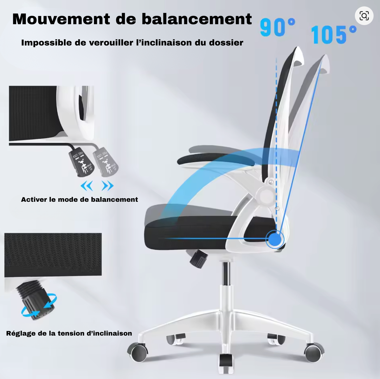 Chaise de Bureau Ergonomique