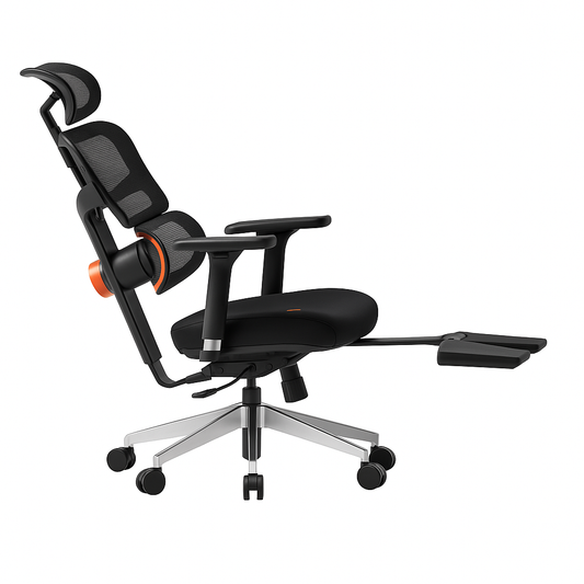 Chaise de Bureau Ergonomique avec Repose-Pieds
